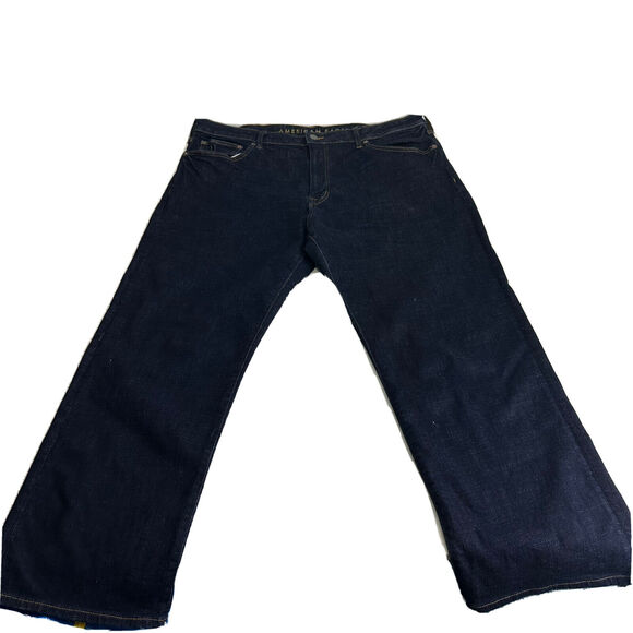 american eagle next level flex Loose Dark Denim jeans mens Size 31 x 32 - Picture 7 of 8